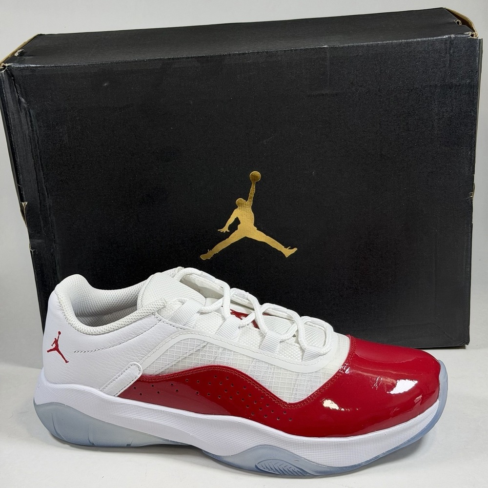 Nike Men's Size-10 Air Jordan 11 CMFT Low Cherry Red White Shoes DN4180-116
